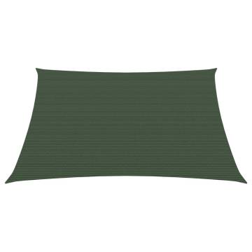 Sunshade Sail 160 g/m² Dark Green 5x5 m HDPE