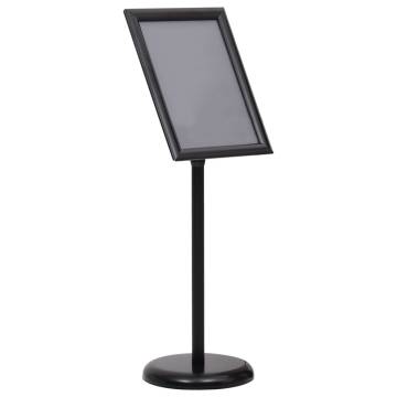 A3 Pedestal Poster Stand Black Aluminium Alloy