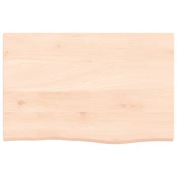 Bathroom Countertop 60x40x2 cm Untreated Solid Wood