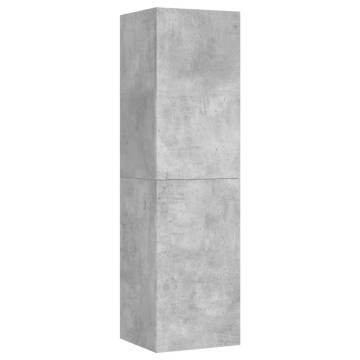 TV Cabinet Concrete Grey 30.5x30x110 cm Engineered Wood