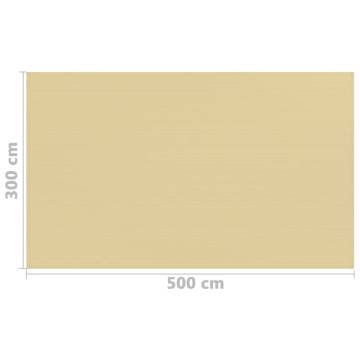 Tent Carpet 300x500 cm Beige