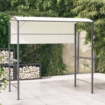 Gazebo with Roof 220x110x200 cm Cream