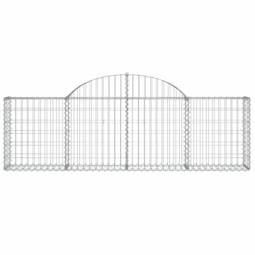 Arched Gabion Baskets 20 pcs 200x30x60/80 cm Galvanised Iron