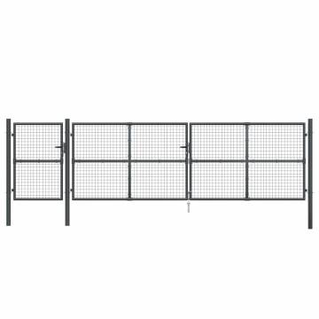 Mesh Garden Gate Anthracite 500x175 cm Galvanised Steel