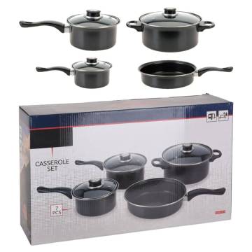 Excellent Houseware 7 Piece Non-stick Casserole Set