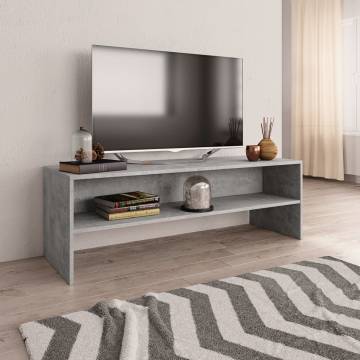 TV Cabinet Concrete Grey 120x40x40 cm Engineered Wood