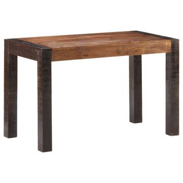 Dining Table 120x60x76 cm Solid Rough Mango Wood