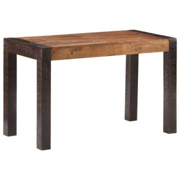 Dining Table 120x60x76 cm Solid Rough Mango Wood