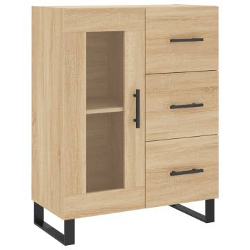 Highboard Sonoma Oak 69.5x34x180 cm Engineered Wood