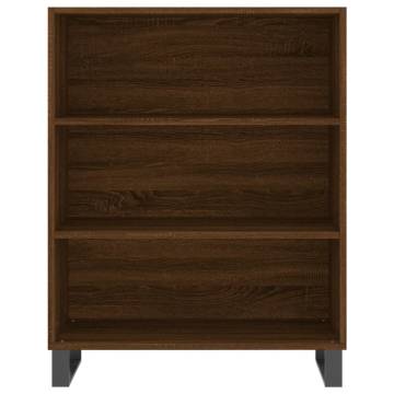 Highboard Brown Oak 69.5x34x180 cm Engineered Wood