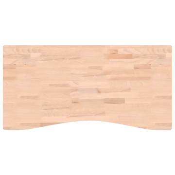 Desk Top 100x(45-50)x2.5 cm Solid Wood Beech