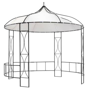 Gazebo 300x290 cm White Round