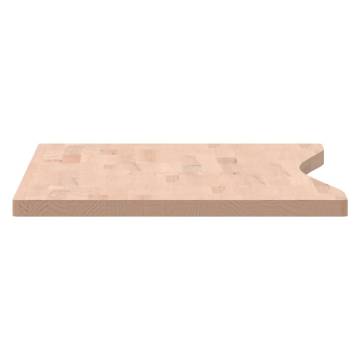 Desk Top 100x(45-50)x2.5 cm Solid Wood Beech