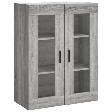 Wall Mounted Cabinets 2 pcs Grey Sonoma Engineered Wood