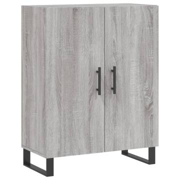 Highboard Grey Sonoma 69.5x34x180 cm Engineered Wood