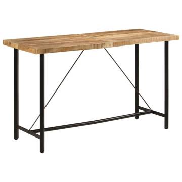 Bar Table 180x70x107 cm Solid Wood Mango and Iron