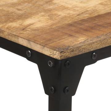 Dining Table 140x70x76 cm Rough Mango Wood