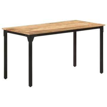 Dining Table 140x70x76 cm Rough Mango Wood