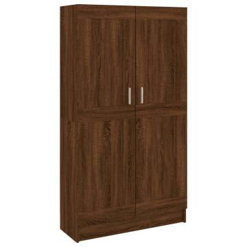 Book Cabinet Brown Oak 82.5x30.5x150 cm Engineered Wood