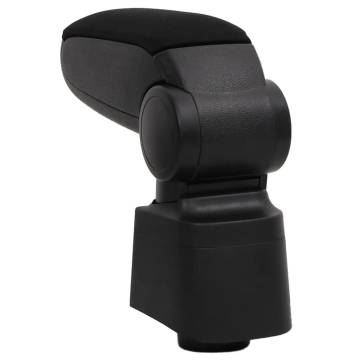 Car Armrest Black 12x34x(35-47) cm ABS