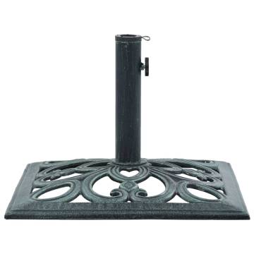 Umbrella Base Green 12 kg 49 cm Cast Iron