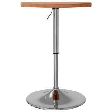 Bar Table Ø50x90.5 cm Solid Wood Beech