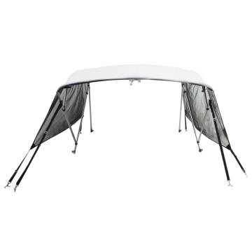 3-bow Bimini Top with Mesh Sidewalls 183x(170-182)x137 cm