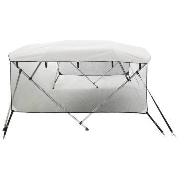 3-bow Bimini Top with Mesh Sidewalls 183x(170-182)x137 cm