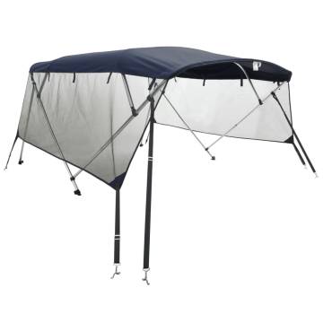 3-bow Bimini Top with Mesh Sidewalls 183x(137-152)x137 cm