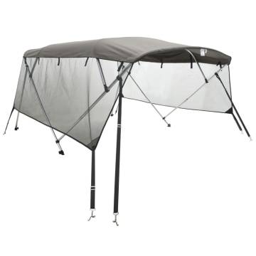 4-bow Bimini Top with Mesh Sidewalls 243x(230-244)x137 cm