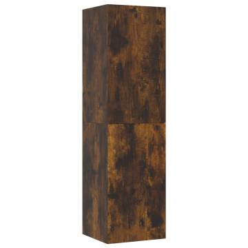 Wall-mounted TV Cabinet Smoked Oak 30.5x30x110 cm