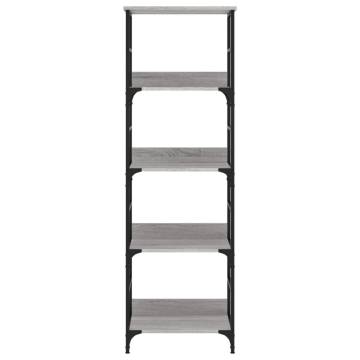 Bookshelf Grey Sonoma 50x33x153 cm Engineered Wood