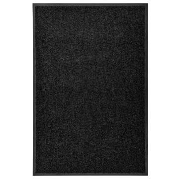 Doormat Washable Black 60x90 cm