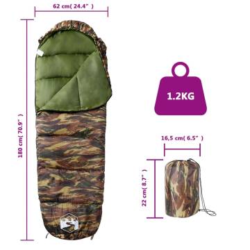 Mummy Sleeping Bag for Adults Camping 3 Seasons