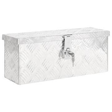 Storage Box Silver 50x15x20.5 Aluminium