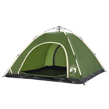 Camping Tent 5-Person Green Quick Release