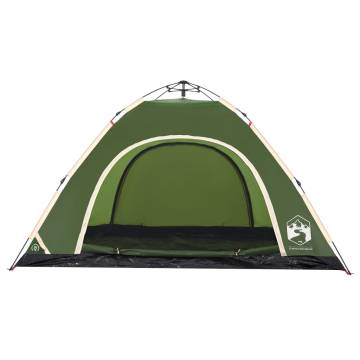 Camping Tent 5-Person Green Quick Release