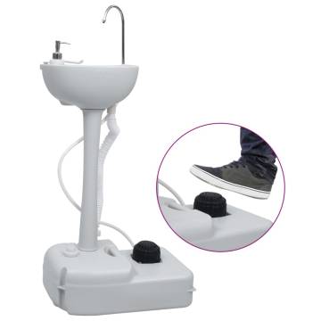 Portable Camping Toilet and Handwash Stand Set with Water Tank