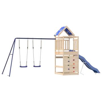 Outdoor Playset Solid Wood Pine