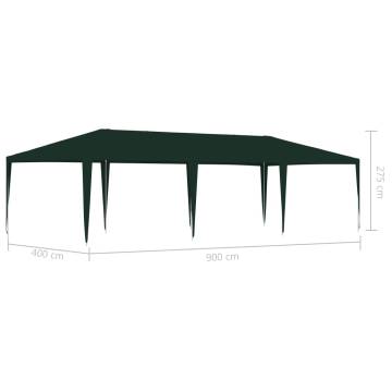 Professional Party Tent 4x9 m Green 90 g/m²