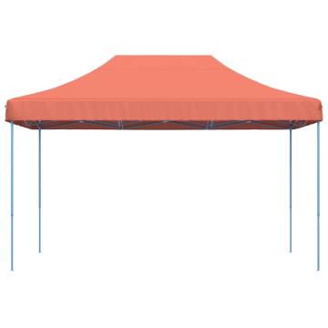 Foldable Party Tent Pop-Up Terracotta 440x292x315 cm