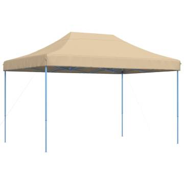 Foldable Party Tent Pop-Up Beige 410x279x315 cm