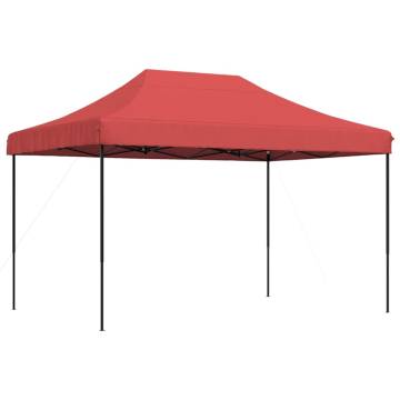 Foldable Party Tent Pop-Up Burgundy 410x279x315 cm