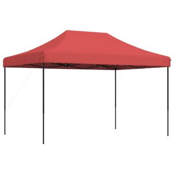 Foldable Party Tent Pop-Up Burgundy 410x279x315 cm