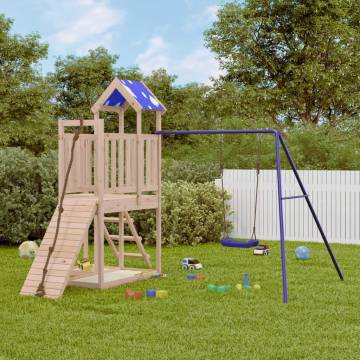 Outdoor Playset Solid Wood Pine