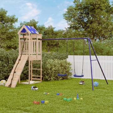 Outdoor Playset Solid Wood Pine