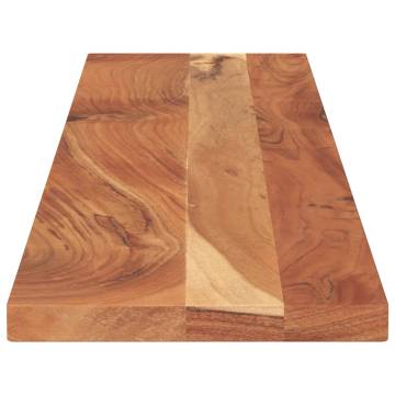 Table Top 140x20x2.5 cm Rectangular Solid Wood Acacia