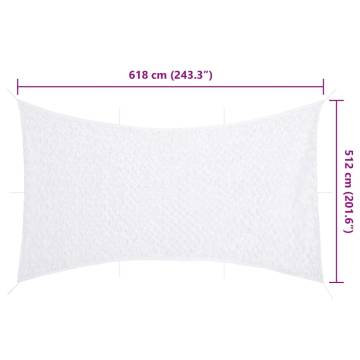 Camouflage Net with Storage Bag 618x512 cm White