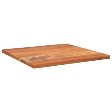 Table Top 50x50x2.5 cm Square Solid Wood Acacia