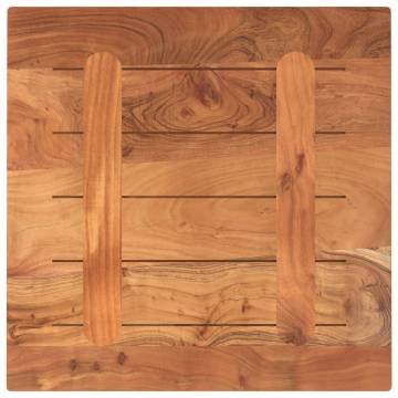 Table Top 50x50x2.5 cm Square Solid Wood Acacia